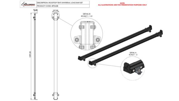 4RTULBB-Rooftop-Tent-Load-bars.jpg Laststangen für Dachzelte