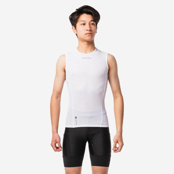 VAN_RYSEL_SV_500_SANS_MANCHE_BLANC_PE22_-_8296143_-_000_-_Expires_on_09-03-2026.jpg Van Rysel Ultraleichte Mesh-Basisschicht für Herren